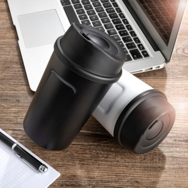 Logotrade promotional giveaway picture of: Thermo mug LIARD Schwarzwolf