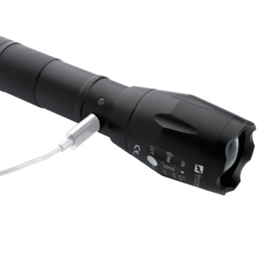Logotrade corporate gift image of: Flashlight DELGADA Schwarzwolf