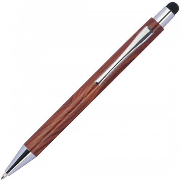 Logo trade promotional products image of: Wooden ballpen BILZEN