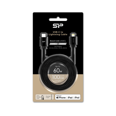 Logo trade business gifts image of: DATA TRANSFER CABLE Boost Link Nylon LK30CL Type C