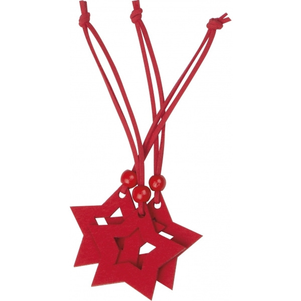 Logo trade promotional items image of: Star pendant set ESSEN