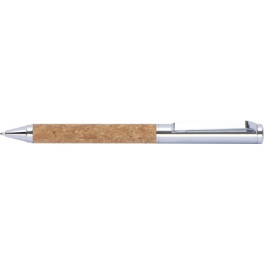 Logotrade promotional giveaways photo of: Twist-ballpen metal and cork LILLEHAMMER