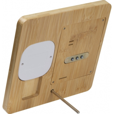 Logotrade promotional product picture of: Bamboo weather station GRANADA