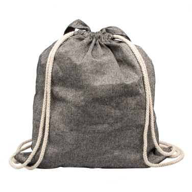 Logo trade promotional item photo of: Recycled cotton bag ADDISON
