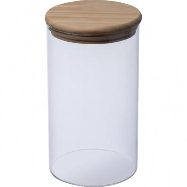 Logo trade promotional products image of: Borosilicate container ONTARIO 1000 ml