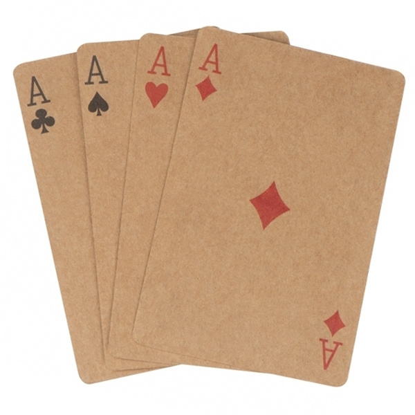 Logo trade business gifts image of: Playing cards NEW CASTLE