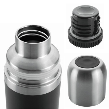 Logotrade corporate gift image of: Vacuum bottle DINARA Schwarzwolf