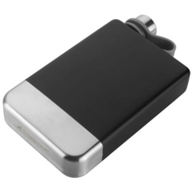 Logotrade promotional product picture of: Hip flask set TAHAT Schwarzwolf