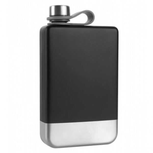 Logotrade promotional merchandise photo of: Hip flask HALTI Schwarzwolf