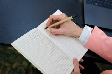 Logo trade promotional merchandise photo of: A5 notebook IZMIR