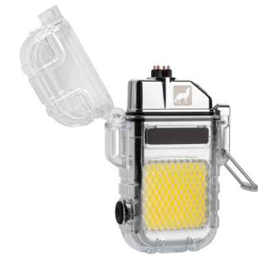 Logo trade promotional giveaways picture of: Electrical lighter CALBUCO Schwarzwolf