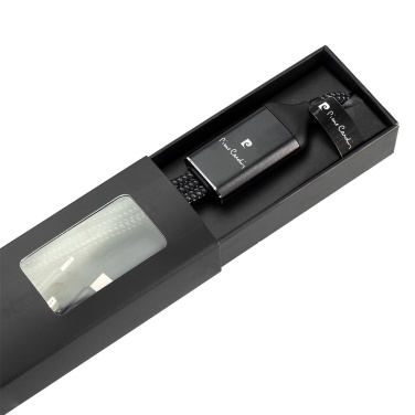 Logotrade promotional gift image of: 3 in 1 cable with elighted logo Pierre Cardin