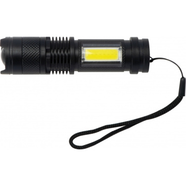 Logo trade advertising products picture of: Rechargeable flashlight AARHUS