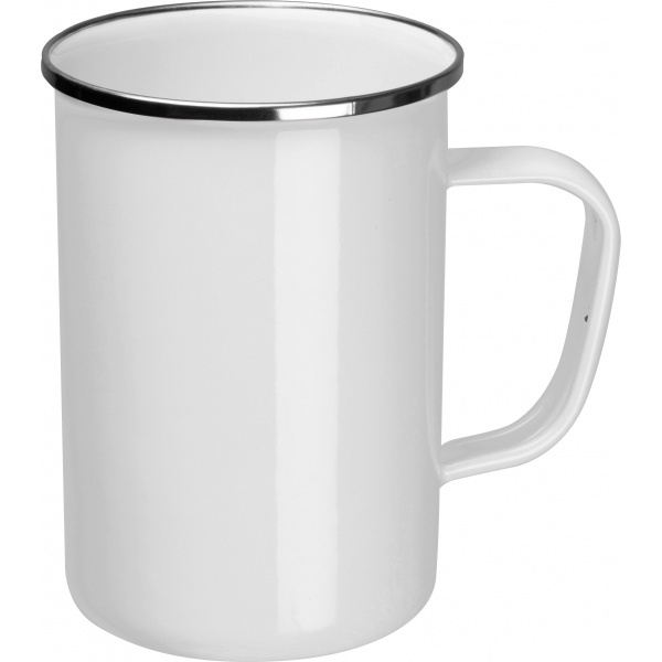 Logo trade promotional gift photo of: Enamel cup Adelaine