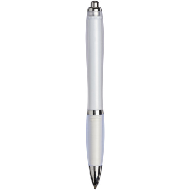 Logotrade promotional items photo of: Curvy ballpoint pen with frosted barrel and grip