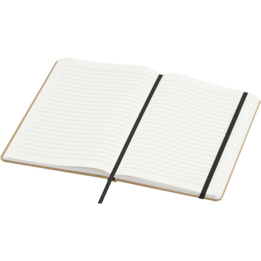 Logo trade advertising products picture of: Holm A5 stone paper hard cover notebook with lined pages