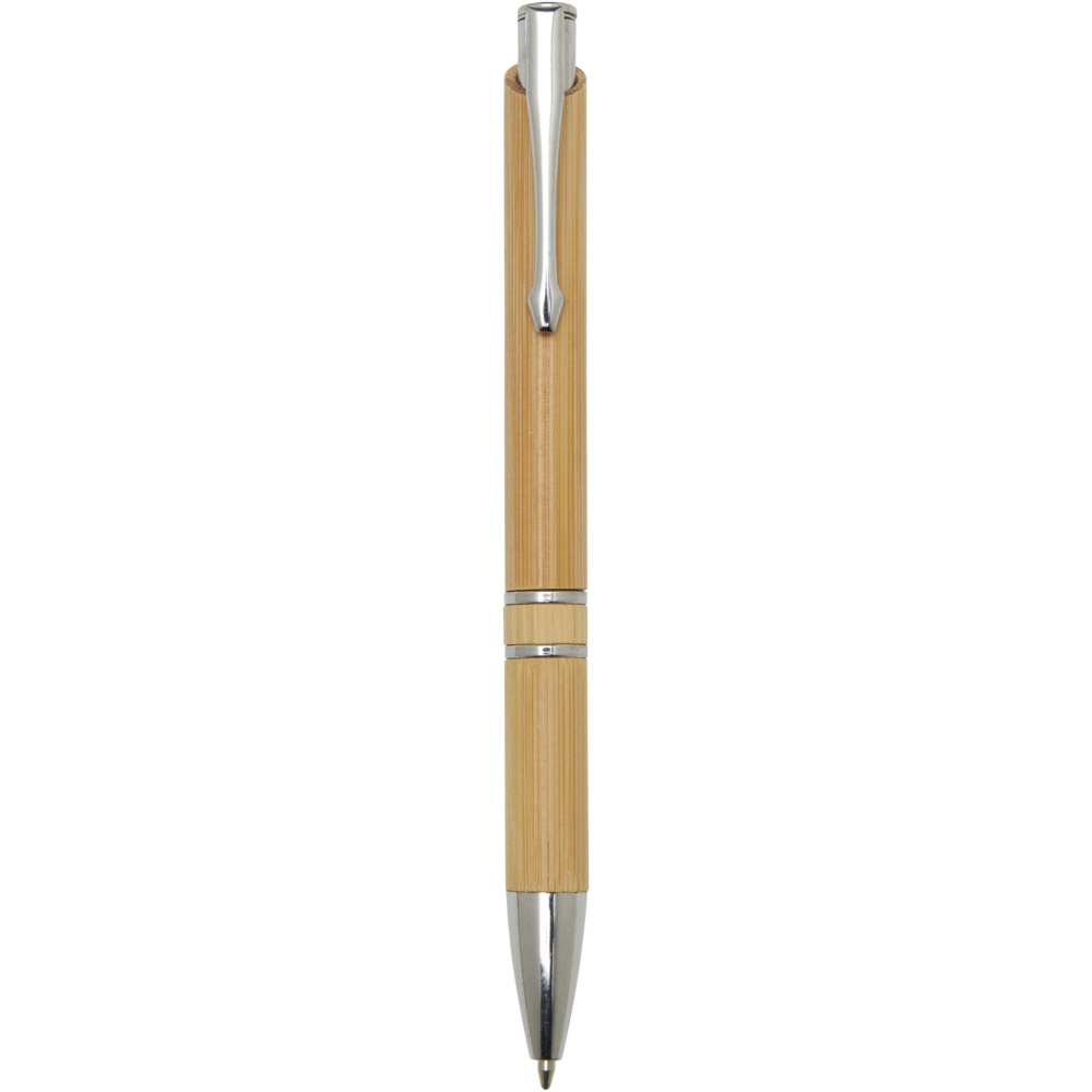 Logotrade promotional product image of: Wicker bamboo ballpoint pen
