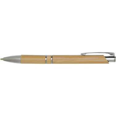 Logo trade promotional merchandise picture of: Wicker bamboo ballpoint pen