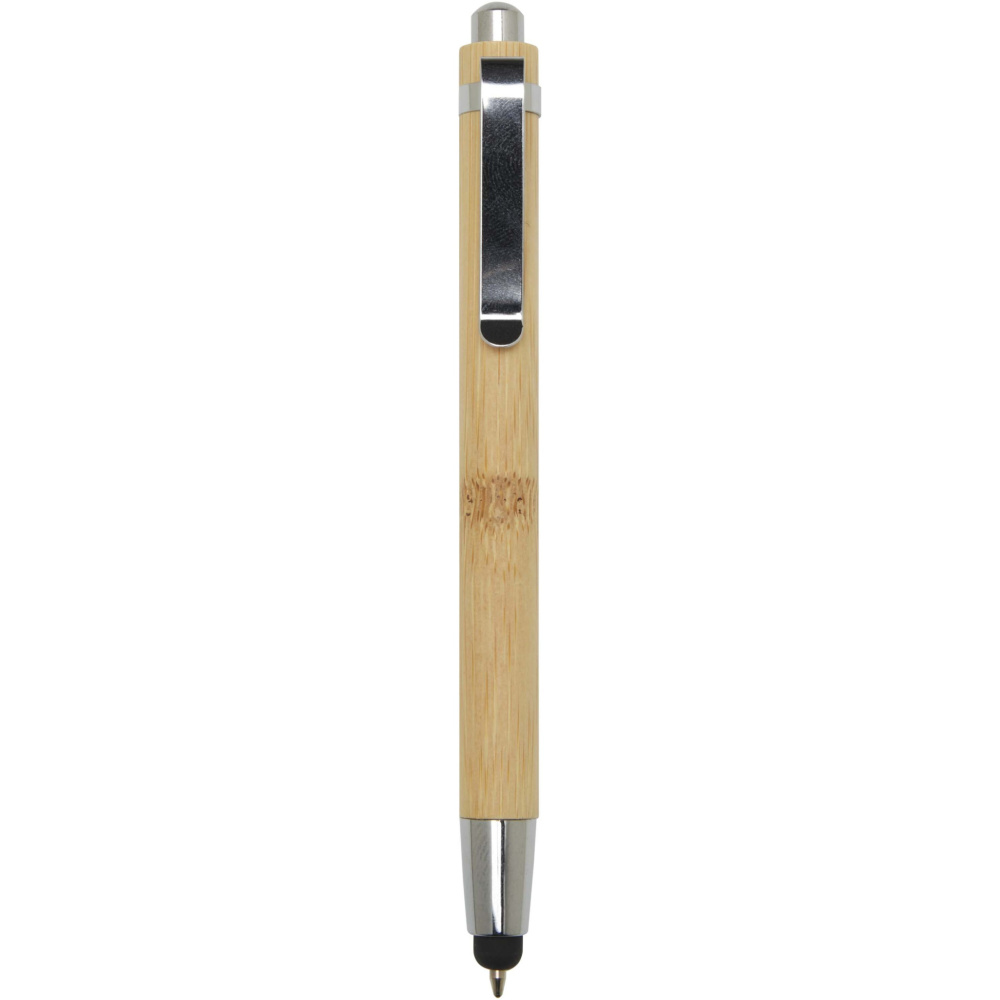 Logo trade advertising products image of: Elm bamboo ballpoint pen