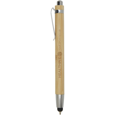 Logo trade business gift photo of: Elm bamboo ballpoint pen