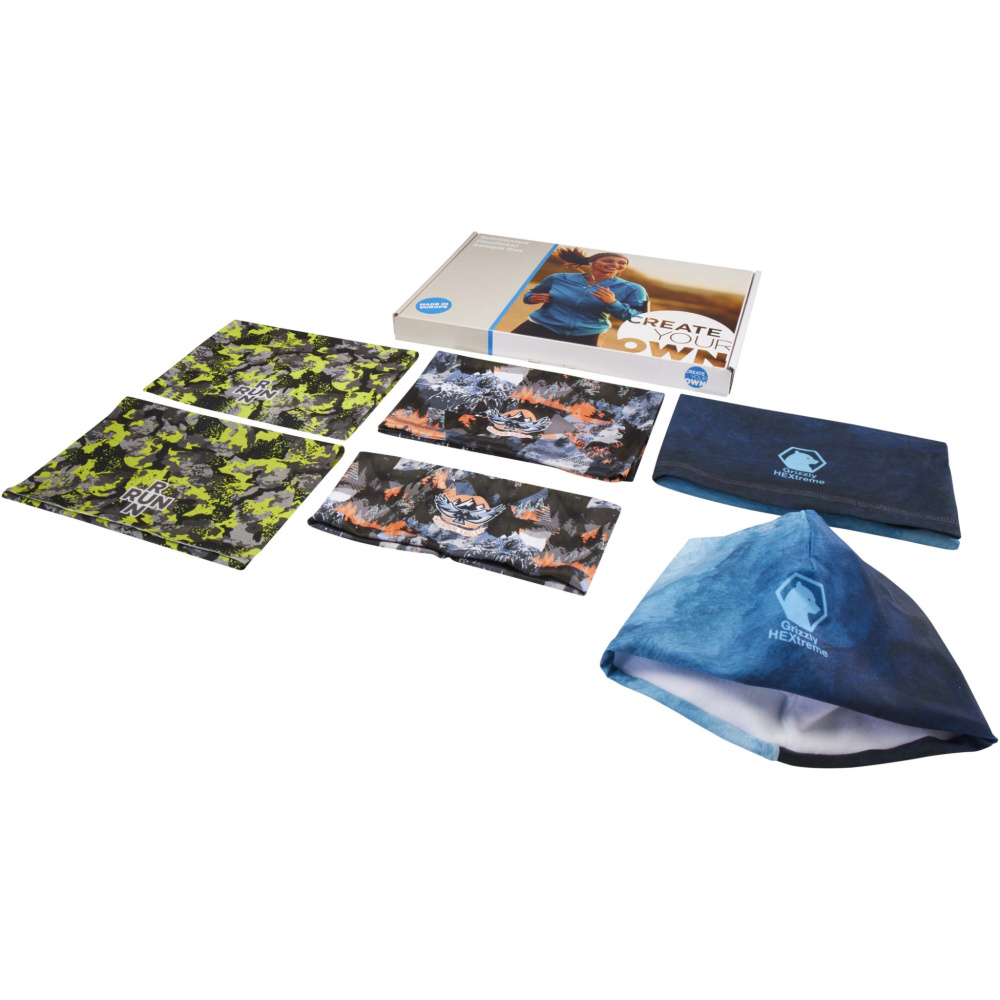 Logo trade promotional gift photo of: Sublimation headwear sample box