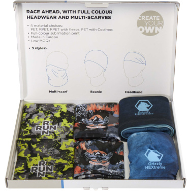 Logo trade advertising products picture of: Sublimation headwear sample box