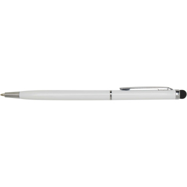 Logo trade promotional items image of: Ore aluminium ballpoint pen with stylus