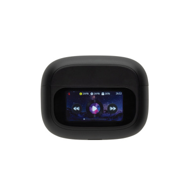 Logotrade promotional merchandise image of: Airtune RCS recycled plastic ANC earbuds with touch screen