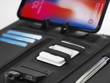 Logo trade business gifts image of: HERMANO Power Bank Organizer 54713000