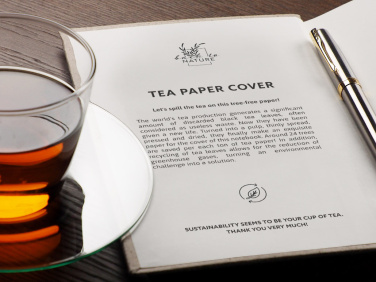 Logo trade promotional gifts picture of: Recycled Tea Notebook 209734000