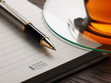 Logo trade promotional items image of: Recycled Hemp Notebook 209734300