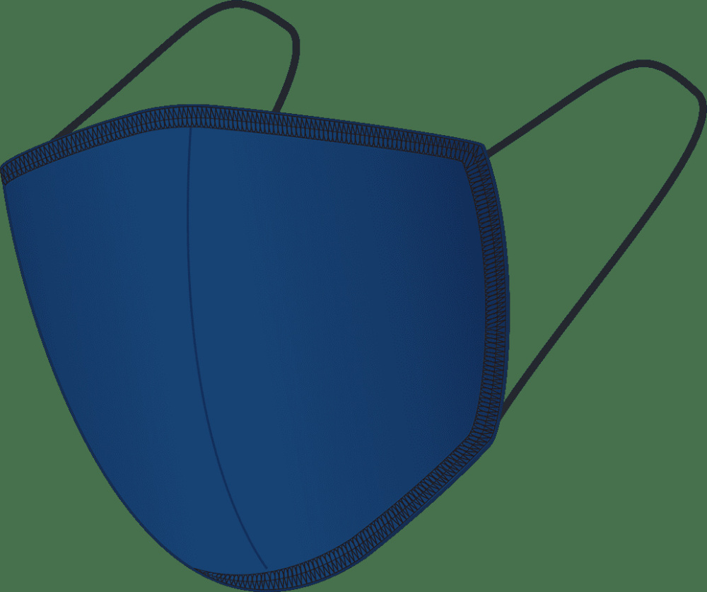 Logo trade promotional item photo of: BLACK-BLACK cotton face mask 140123000