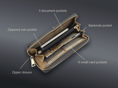 Logo trade business gifts image of: Wallet 36308300