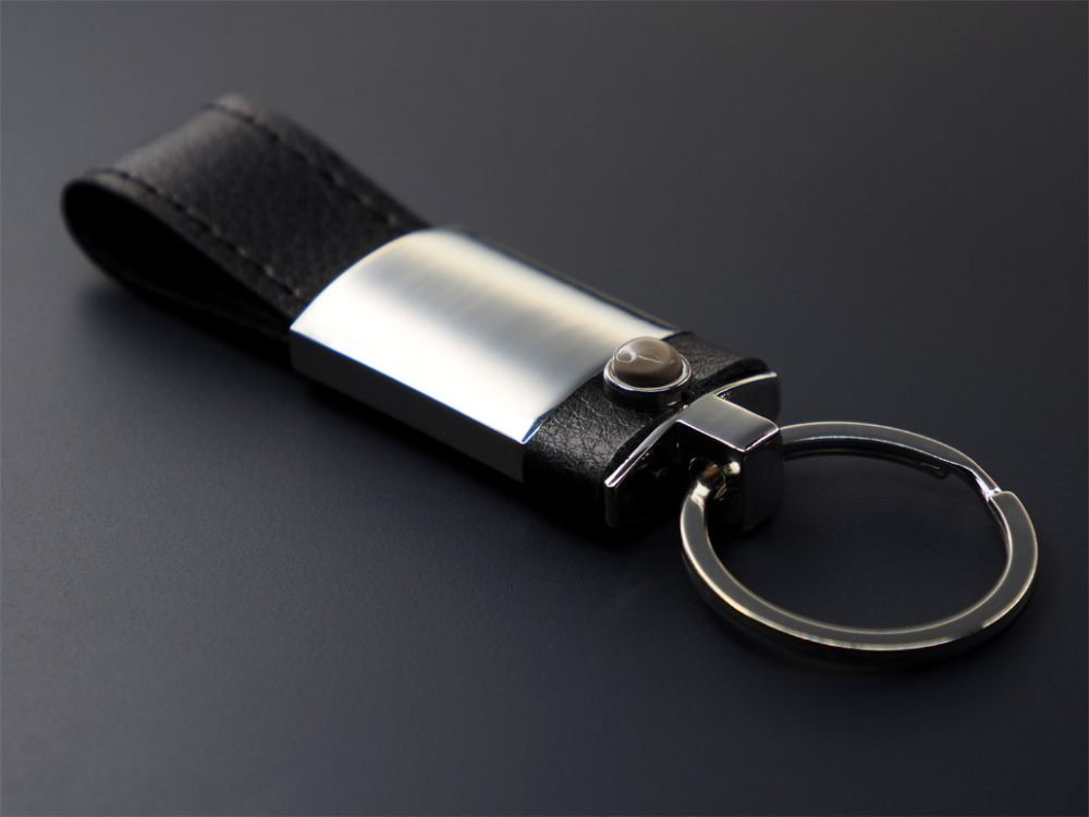 Logo trade promotional products picture of: Striped Flint Keyring 1292095