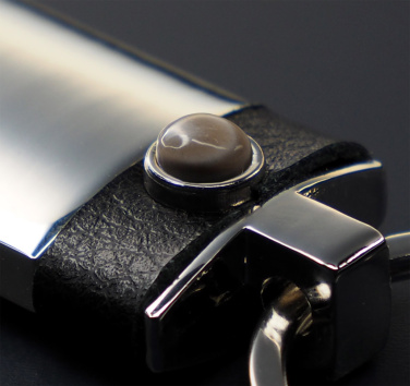 Logotrade promotional items photo of: Striped Flint Keyring 1292095