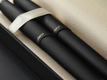 Logotrade advertising product picture of: Obsidian stone Pen set 1290036