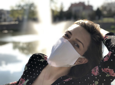 Logo trade promotional items picture of: VENUS PRO cotton face mask with a pocket an HEPA filter 1378165