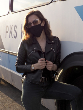 Logo trade promotional merchandise picture of: VENUS PRO cotton face mask with a pocket an HEPA filter 1378165