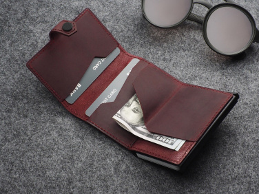 Logo trade corporate gifts image of: RFID wallet - Hunter Leather 2109284