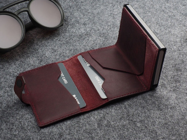 Logotrade promotional giveaway image of: RFID wallet - Hunter Leather 2109284