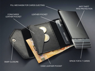 Logo trade promotional giveaways image of: RFID wallet 1249131