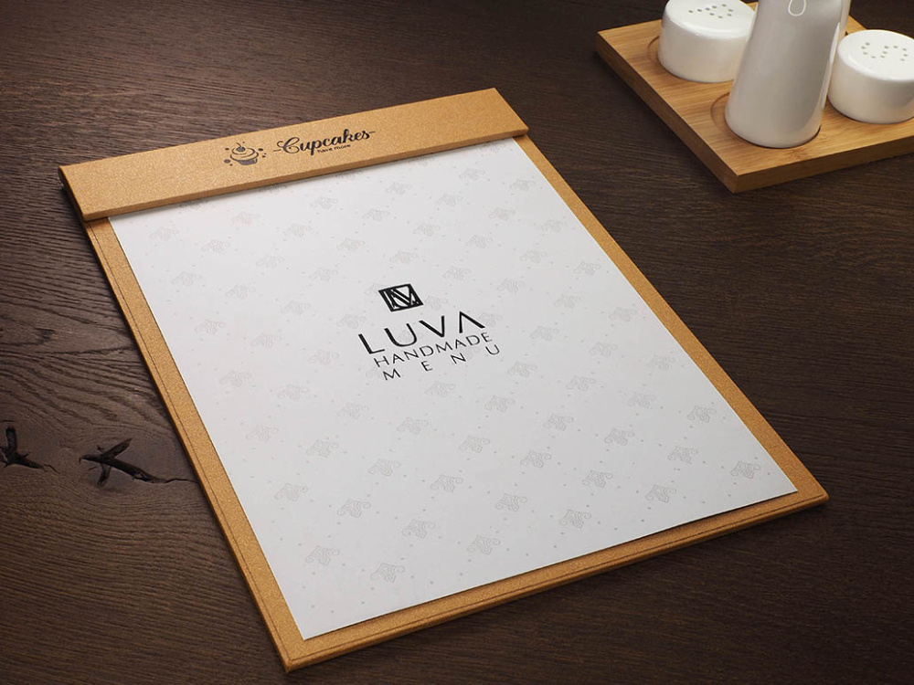 Logo trade advertising products image of: Menu cover 1241280