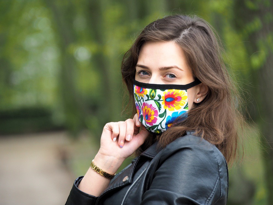 Logotrade promotional gift picture of: MARS cotton mask (size L) 1569165