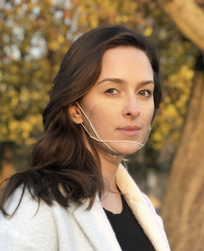 Logo trade advertising products image of: ATENA clear face shield-mask for mouth and nose 1461162