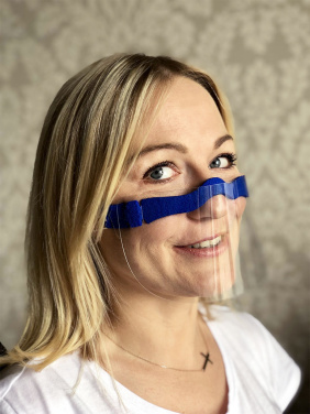 Logotrade promotional item image of: HESTIA clear face shield-mask for mouth and nose 1452162