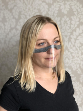 Logo trade corporate gifts picture of: KALIPSO clear face shield-mask for mouth and nose 1447162