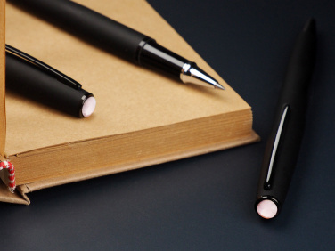 Logo trade promotional giveaways image of: Opal stone Pen set 1286036