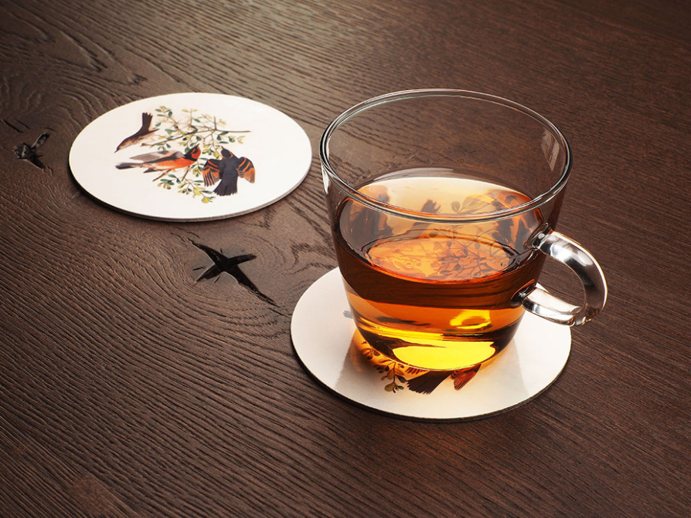 Logo trade promotional gifts image of: Printed paper coaster 1837117