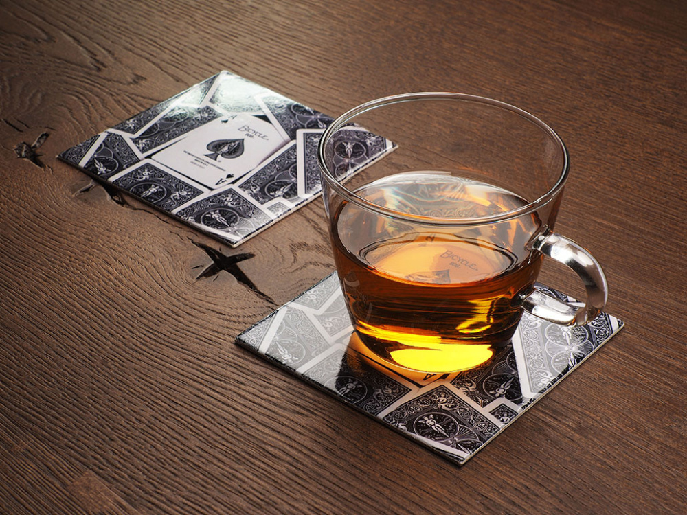 Logo trade corporate gift photo of: Printed paper coaster 1838117