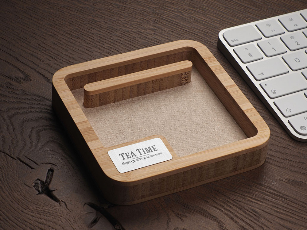 Logo trade promotional items picture of: Wooden desk organiser 1846292